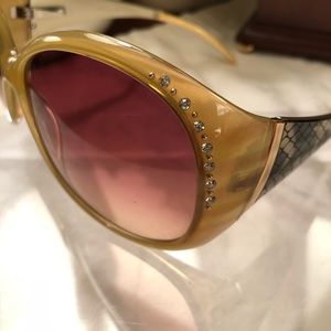Joan Rivers Rose Tinted Sunglasses